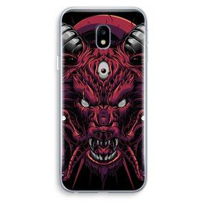 CaseCompany Hell Hound and Serpents: Samsung Galaxy J3 (2017) Transparant Hoesje
