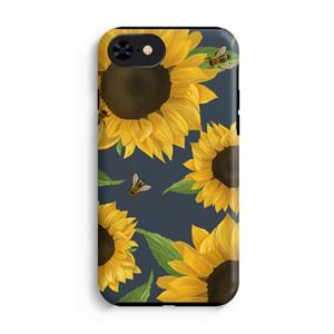 CaseCompany Sunflower and bees: iPhone SE 2020 Tough Case