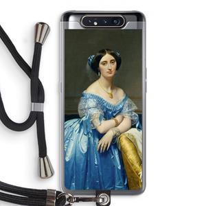 CaseCompany Eleonore: Samsung Galaxy A80 Transparant Hoesje met koord
