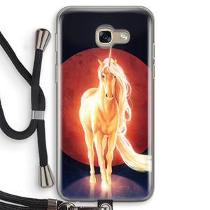 CaseCompany Last Unicorn: Samsung Galaxy A5 (2017) Transparant Hoesje met koord