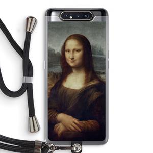 CaseCompany Mona Lisa: Samsung Galaxy A80 Transparant Hoesje met koord