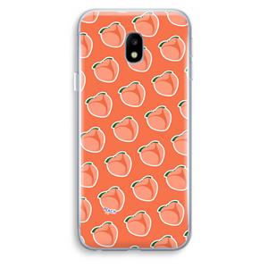 CaseCompany Just peachy: Samsung Galaxy J3 (2017) Transparant Hoesje