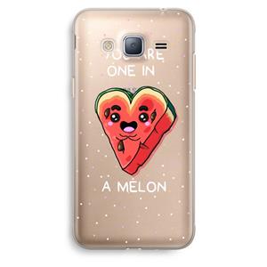 CaseCompany One In A Melon: Samsung Galaxy J3 (2016) Transparant Hoesje