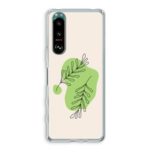 CaseCompany Beleaf in you: Sony Xperia 5 III Transparant Hoesje