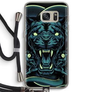 CaseCompany Cougar and Vipers: Samsung Galaxy S7 Transparant Hoesje met koord