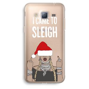 CaseCompany Came To Sleigh: Samsung Galaxy J3 (2016) Transparant Hoesje