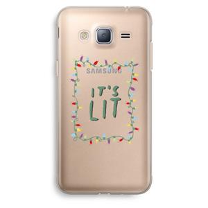 CaseCompany It's Lit: Samsung Galaxy J3 (2016) Transparant Hoesje