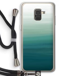CaseCompany Ocean: Samsung Galaxy A8 (2018) Transparant Hoesje met koord