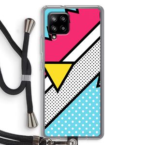 CaseCompany Pop Art #3: Samsung Galaxy A42 5G Transparant Hoesje met koord