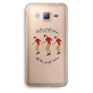 CaseCompany Jingle Ladies: Samsung Galaxy J3 (2016) Transparant Hoesje