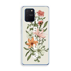 CaseCompany Hello bloemen: Samsung Galaxy Note 10 Lite Transparant Hoesje