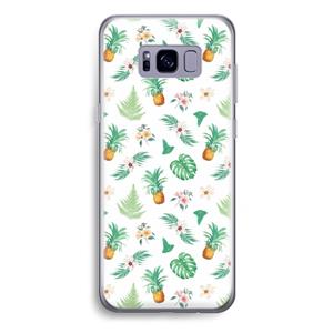 CaseCompany Ananas bladeren: Samsung Galaxy S8 Plus Transparant Hoesje