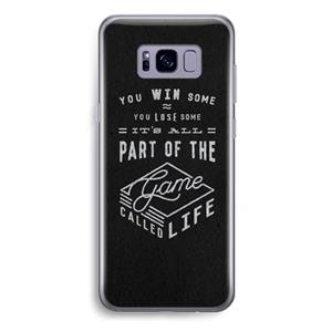 CaseCompany Life: Samsung Galaxy S8 Plus Transparant Hoesje