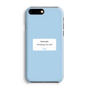 CaseCompany Reminder: iPhone 8 Plus Volledig Geprint Hoesje