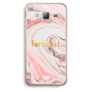 CaseCompany Feminist: Samsung Galaxy J3 (2016) Transparant Hoesje