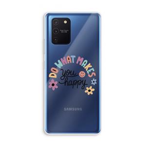 CaseCompany Happy days: Samsung Galaxy Note 10 Lite Transparant Hoesje