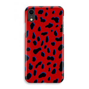 CaseCompany Red Leopard: iPhone XR Volledig Geprint Hoesje