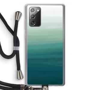 CaseCompany Ocean: Samsung Galaxy Note 20 / Note 20 5G Transparant Hoesje met koord