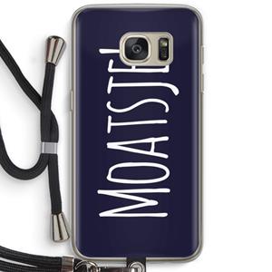 CaseCompany Moatsje!: Samsung Galaxy S7 Transparant Hoesje met koord