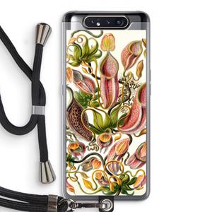 CaseCompany Haeckel Nepenthaceae: Samsung Galaxy A80 Transparant Hoesje met koord