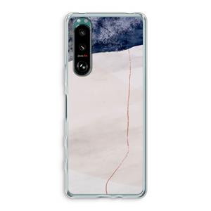 CaseCompany Stone White: Sony Xperia 5 III Transparant Hoesje