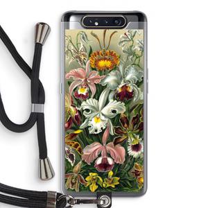 CaseCompany Haeckel Orchidae: Samsung Galaxy A80 Transparant Hoesje met koord