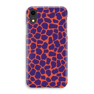 CaseCompany Purple Giraffe: iPhone XR Volledig Geprint Hoesje