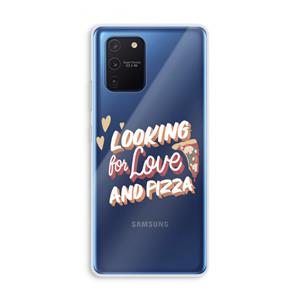 CaseCompany Pizza is the answer: Samsung Galaxy Note 10 Lite Transparant Hoesje