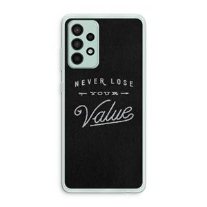 CaseCompany Never lose your value: Samsung Galaxy A52s 5G Transparant Hoesje