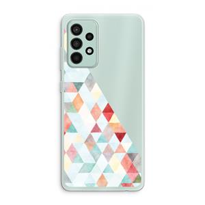 CaseCompany Gekleurde driehoekjes pastel: Samsung Galaxy A52s 5G Transparant Hoesje