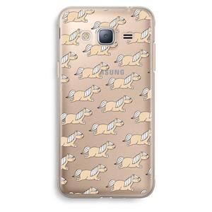 CaseCompany Ponys: Samsung Galaxy J3 (2016) Transparant Hoesje
