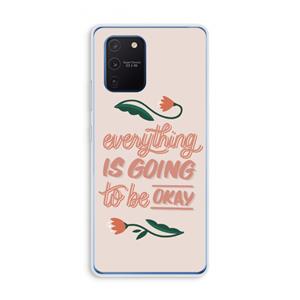 CaseCompany Optimistic flower girl: Samsung Galaxy Note 10 Lite Transparant Hoesje