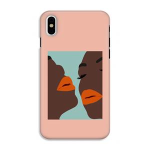 CaseCompany Orange lips: iPhone X Tough Case
