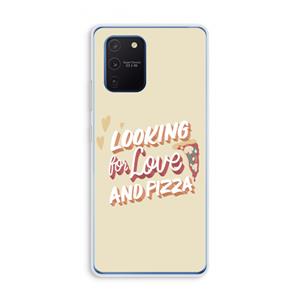 CaseCompany Pizza is the answer: Samsung Galaxy Note 10 Lite Transparant Hoesje