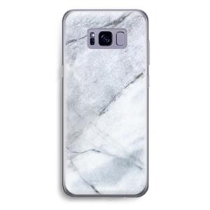 CaseCompany Witte marmer: Samsung Galaxy S8 Plus Transparant Hoesje