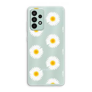 CaseCompany Margrietjes: Samsung Galaxy A52s 5G Transparant Hoesje