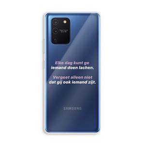 CaseCompany gij zijt ook iemand: Samsung Galaxy Note 10 Lite Transparant Hoesje