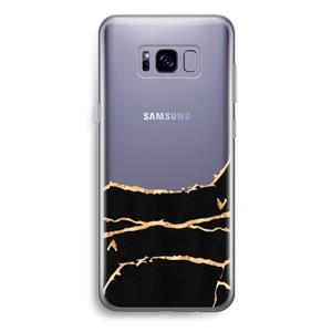 CaseCompany Gouden marmer: Samsung Galaxy S8 Plus Transparant Hoesje