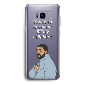 CaseCompany Hotline bling: Samsung Galaxy S8 Plus Transparant Hoesje