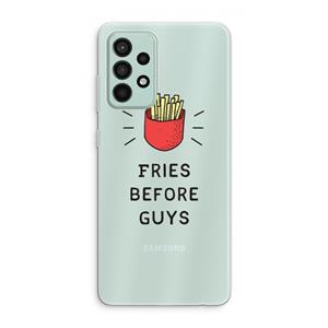 CaseCompany Fries before guys: Samsung Galaxy A52s 5G Transparant Hoesje