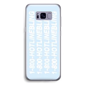 CaseCompany Hotline bling blue: Samsung Galaxy S8 Plus Transparant Hoesje