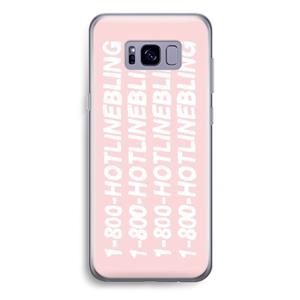 CaseCompany Hotline bling pink: Samsung Galaxy S8 Plus Transparant Hoesje