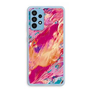CaseCompany Pastel Echoes: Samsung Galaxy A52 Transparant Hoesje