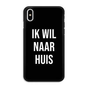 CaseCompany Ik wil naar huis - Zwart: iPhone X Tough Case