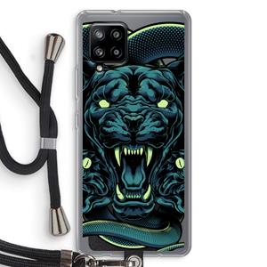 CaseCompany Cougar and Vipers: Samsung Galaxy A42 5G Transparant Hoesje met koord