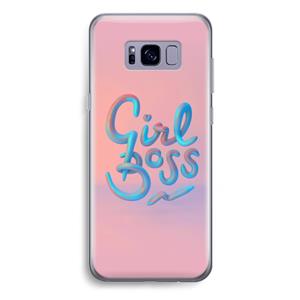 CaseCompany Girl boss: Samsung Galaxy S8 Plus Transparant Hoesje