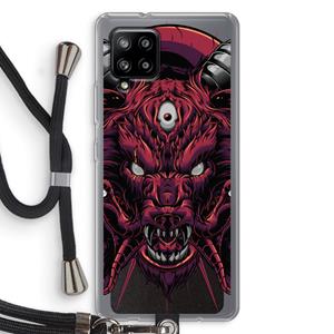 CaseCompany Hell Hound and Serpents: Samsung Galaxy A42 5G Transparant Hoesje met koord