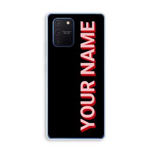 CaseCompany Namecase: Samsung Galaxy Note 10 Lite Transparant Hoesje