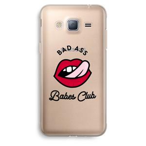 CaseCompany Badass Babes Club: Samsung Galaxy J3 (2016) Transparant Hoesje