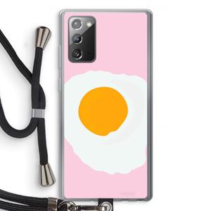 CaseCompany Sunny side up: Samsung Galaxy Note 20 / Note 20 5G Transparant Hoesje met koord